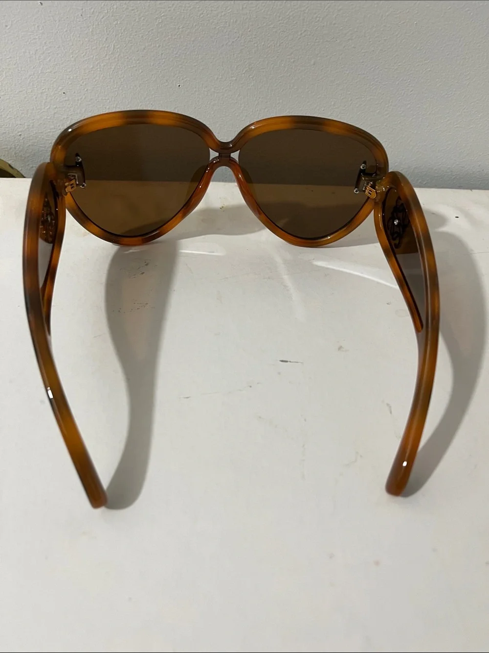 Loewe Tortoiseshell Amber Gradient Oversized Sunglasses
